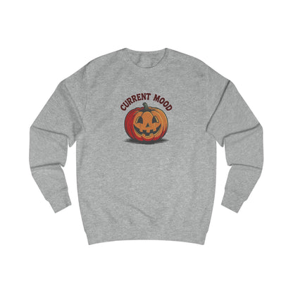 Current Mood (Classic Pumpkin) — Retro Halloween Sweatshirt (Light)