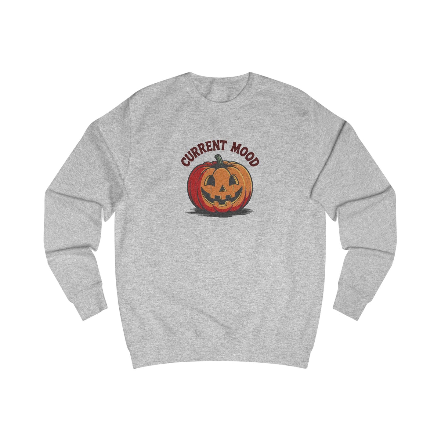 Current Mood (Classic Pumpkin) — Retro Halloween Sweatshirt (Light)
