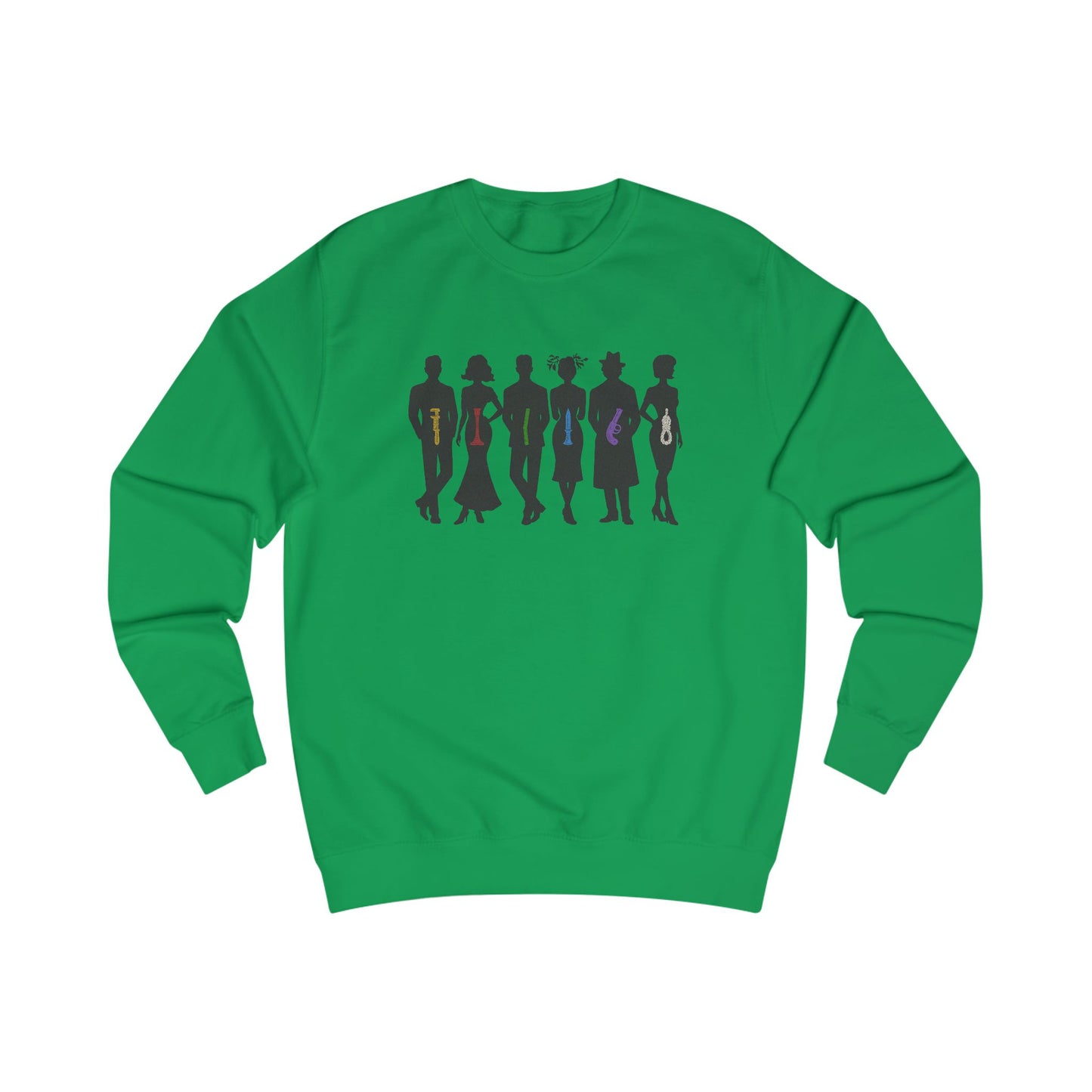 The Usual Suspects, Properly Armed — Clue Retro Sweatshirt (Light)