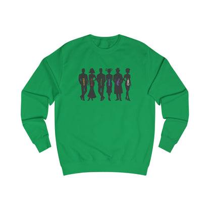The Usual Suspects, Properly Armed — Clue Retro Sweatshirt (Light)