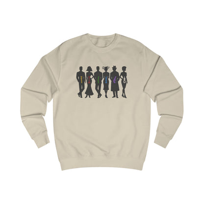 The Usual Suspects, Properly Armed — Clue Retro Sweatshirt (Light)