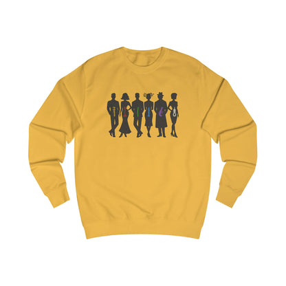 The Usual Suspects, Properly Armed — Clue Retro Sweatshirt (Light)