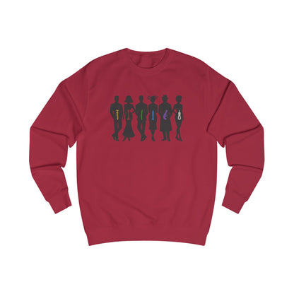 The Usual Suspects, Properly Armed — Clue Retro Sweatshirt (Light)