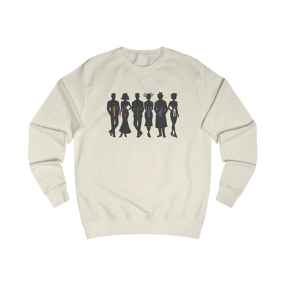 The Usual Suspects, Properly Armed — Clue Retro Sweatshirt (Light)
