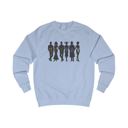 The Usual Suspects, Properly Armed — Clue Retro Sweatshirt (Light)