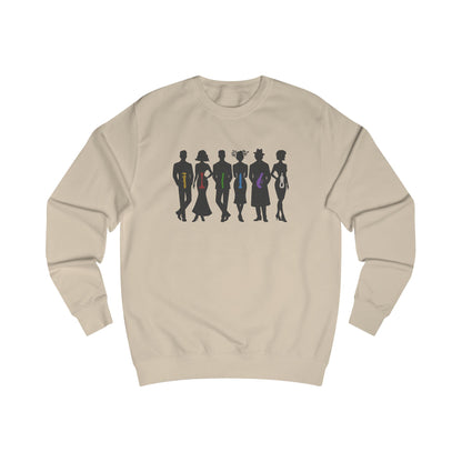 The Usual Suspects, Properly Armed — Clue Retro Sweatshirt (Light)