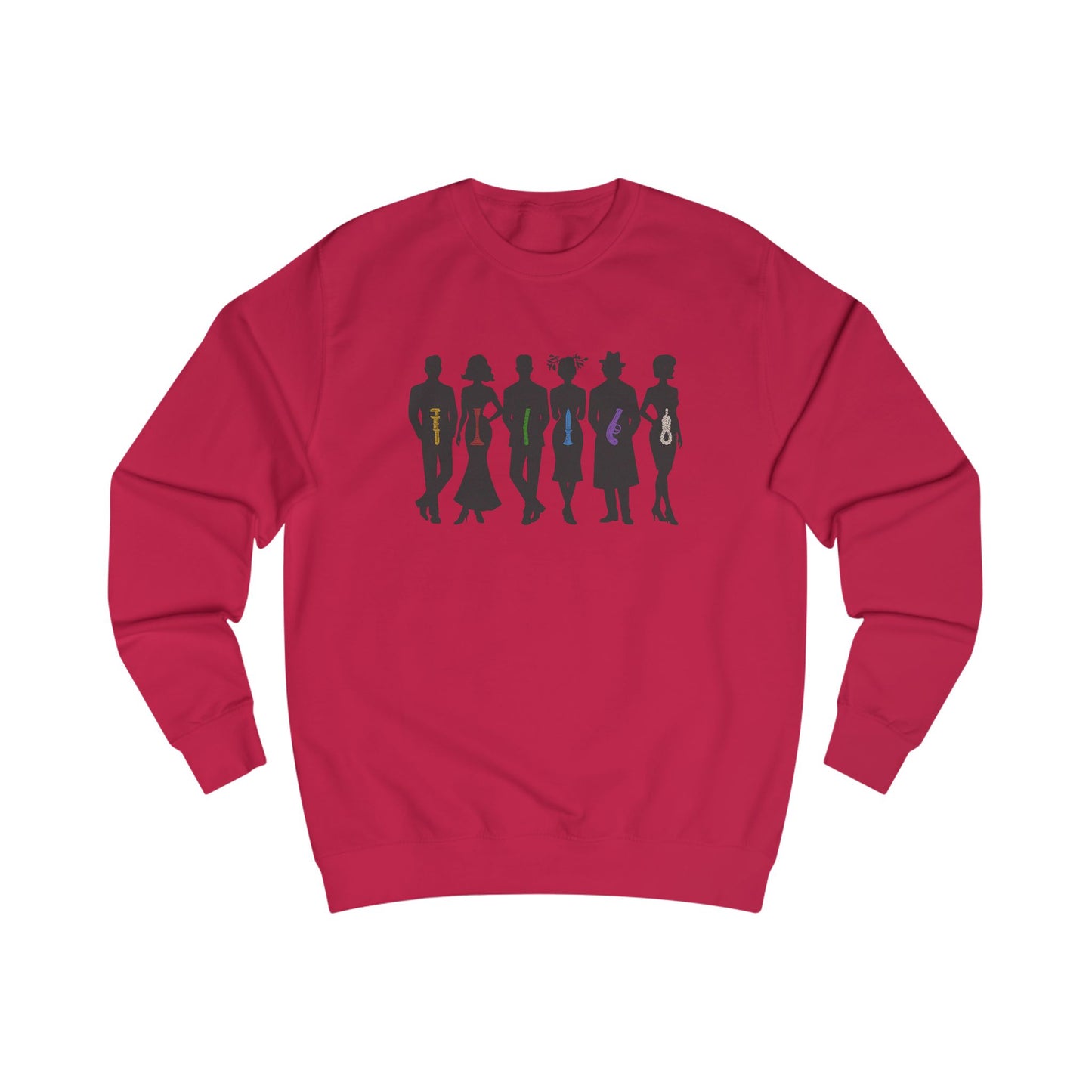 The Usual Suspects, Properly Armed — Clue Retro Sweatshirt (Light)