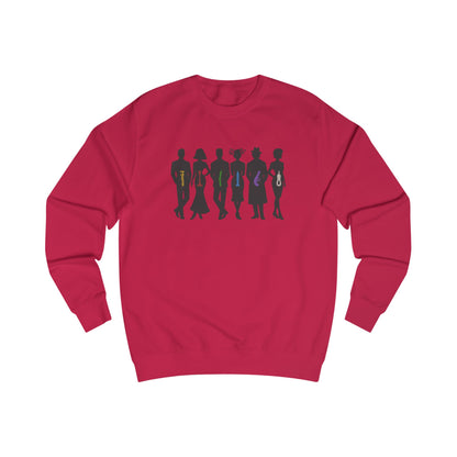 The Usual Suspects, Properly Armed — Clue Retro Sweatshirt (Light)