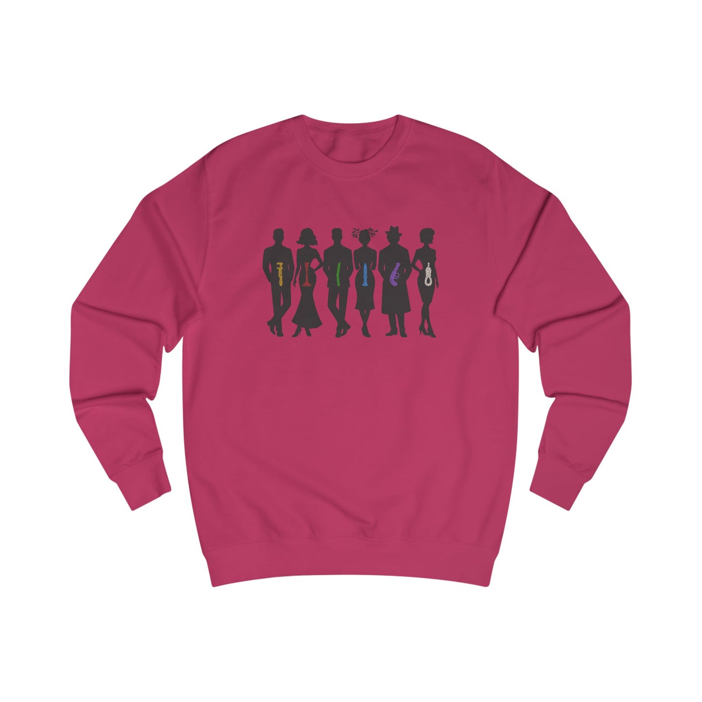 The Usual Suspects, Properly Armed — Clue Retro Sweatshirt (Light)