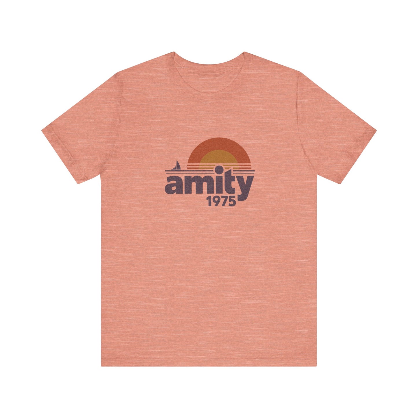 Amity Island 1975 — Jaws-Inspired Retro Tee (Light)