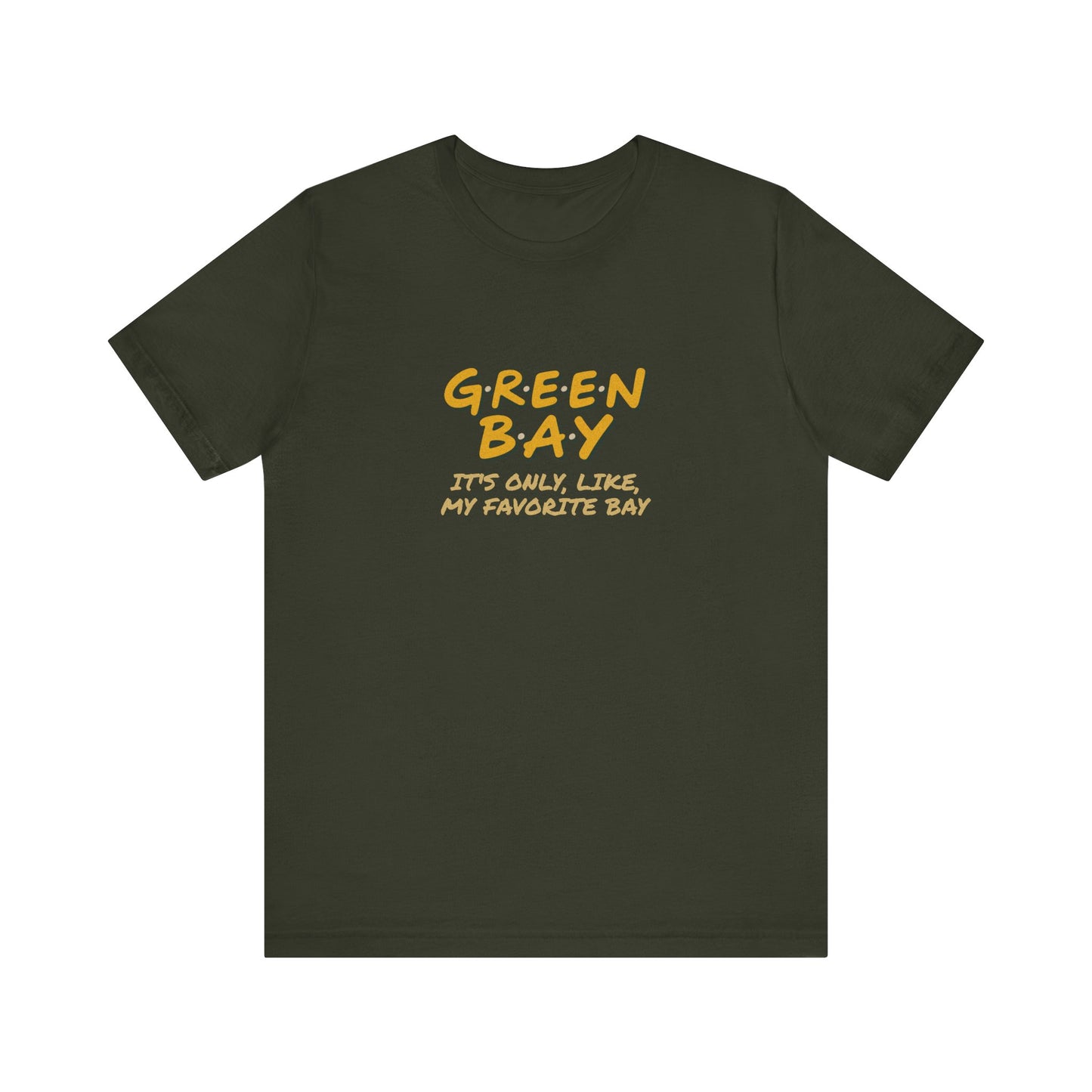 Green Bay (My Favorite Bay) — Phoebe Buffay Football Tee (Dark)
