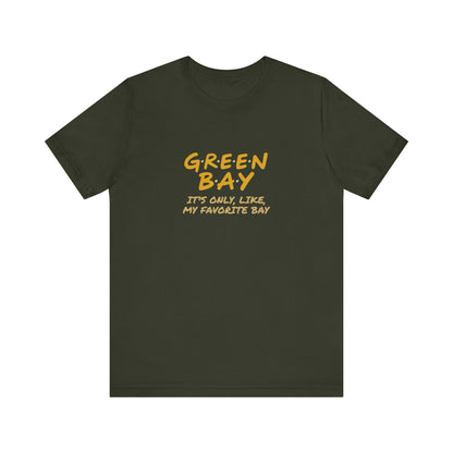 Green Bay (My Favorite Bay) — Phoebe Buffay Football Tee (Dark)
