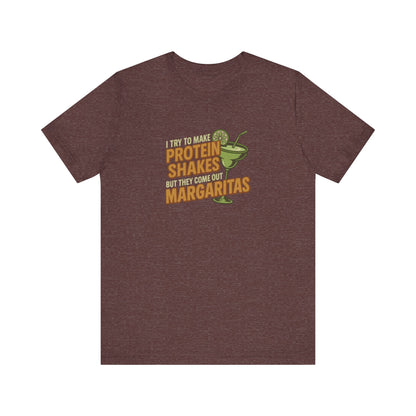 Protein Shakes (Oops, All Margaritas) — Retro Tee (Dark)