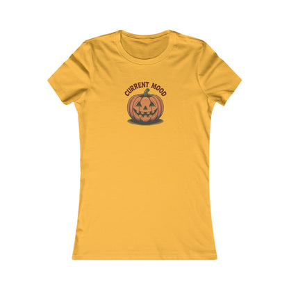 Current Mood (Vintage Jack) — Retro Halloween Women's Tee (Light)