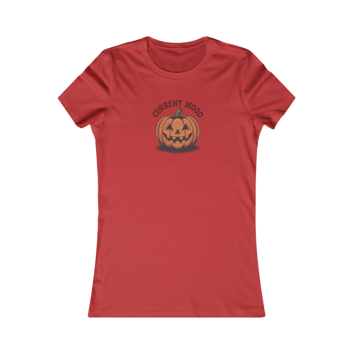 Current Mood (Vintage Jack) — Retro Halloween Women's Tee (Light)