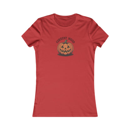 Current Mood (Vintage Jack) — Retro Halloween Women's Tee (Light)