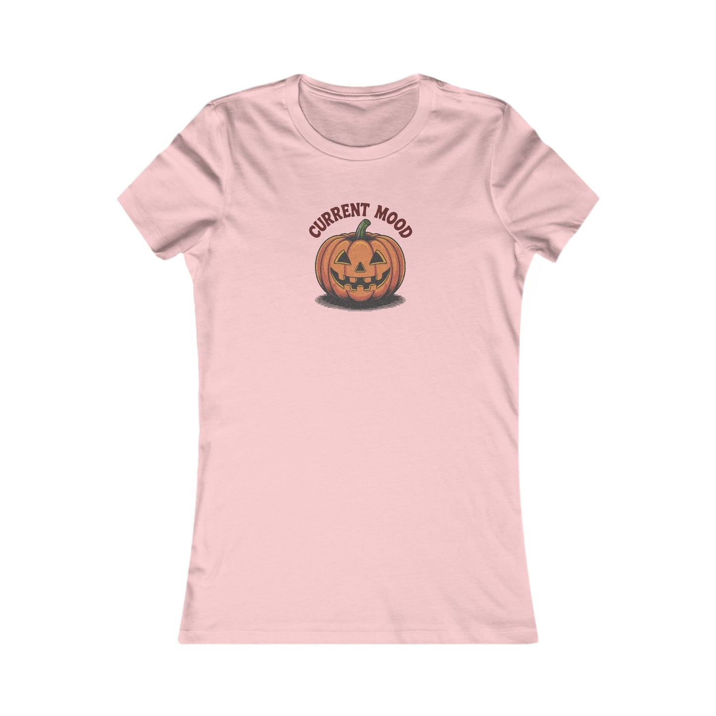 Current Mood (Vintage Jack) — Retro Halloween Women's Tee (Light)
