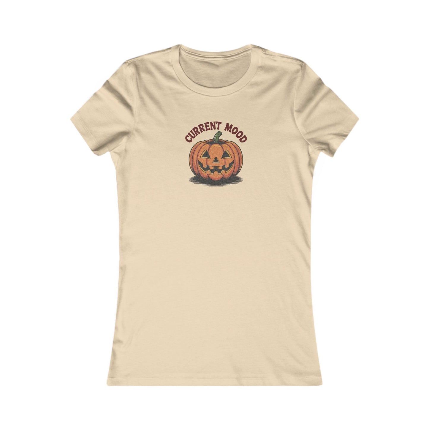 Current Mood (Vintage Jack) — Retro Halloween Women's Tee (Light)