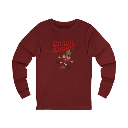 Crack Addict Nutcracker (Unhinged Remix) — Retro Long Sleeve (Dark)