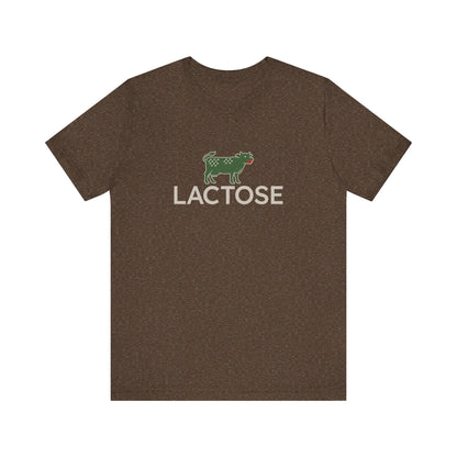 Life is a Beautiful… Typo – LACTOSE Logo Parody Retro Tee (Dark)