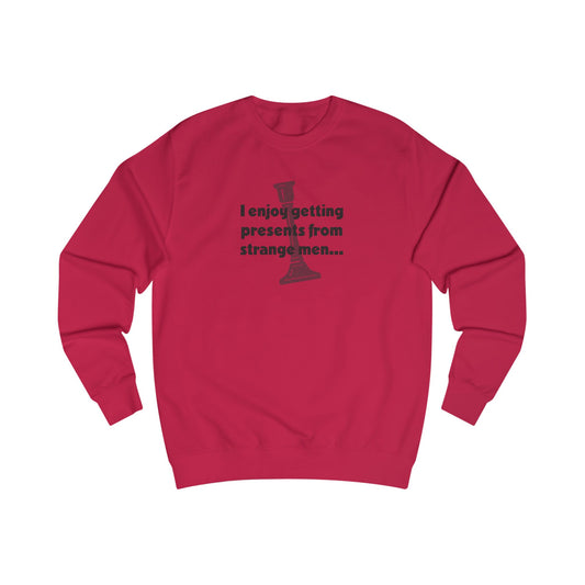 I Enjoy Getting Presents From Strange Men — Clue Retro Sweatshirt (Light)