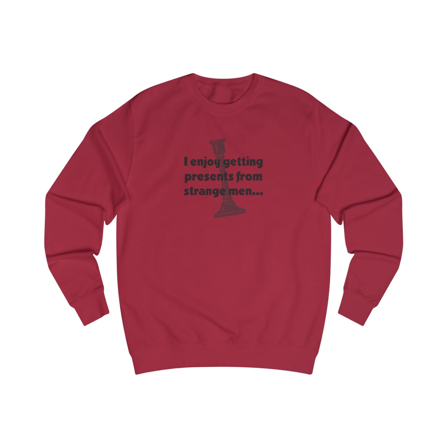 I Enjoy Getting Presents From Strange Men — Clue Retro Sweatshirt (Light)