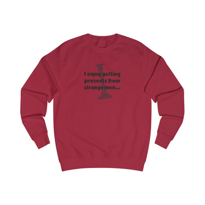 I Enjoy Getting Presents From Strange Men — Clue Retro Sweatshirt (Light)