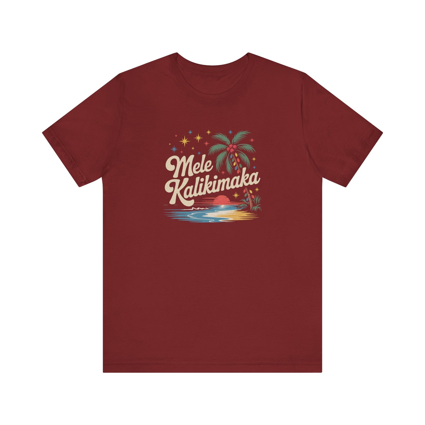 Mele Kalikimaka — Retro Hawaiian Christmas Tee (Dark)