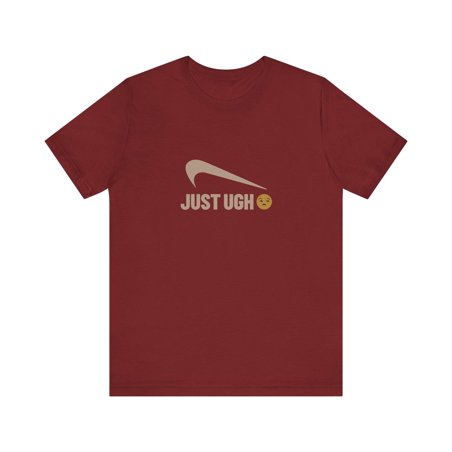 Just Ugh 😒 Athletic Parody — Retro Workout Tee (Dark)
