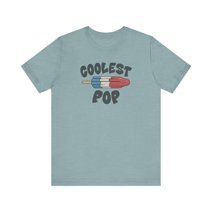 Coolest Pop Shirt — Funny Dad Gift, Retro Ice Pop Tee