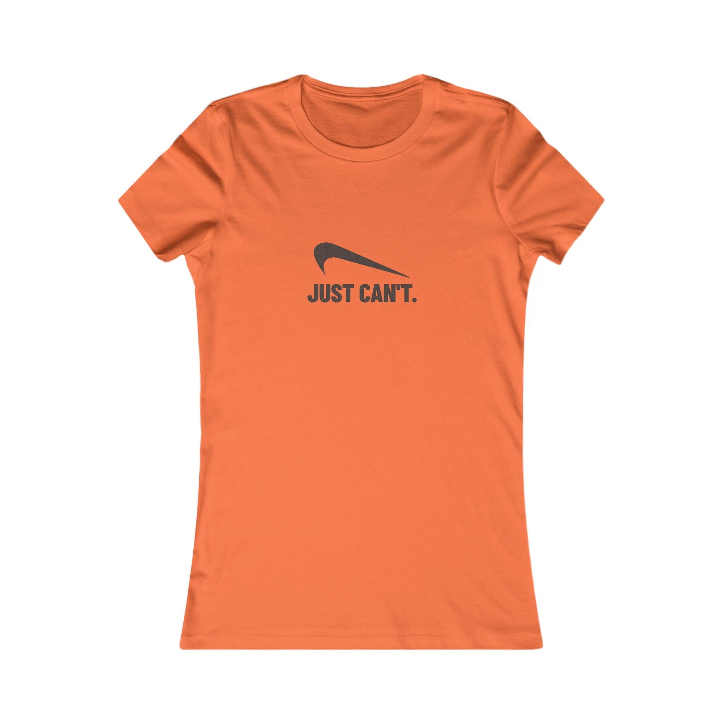Just Can’t Athletic Parody — Retro Workout Women's Tee (Light)