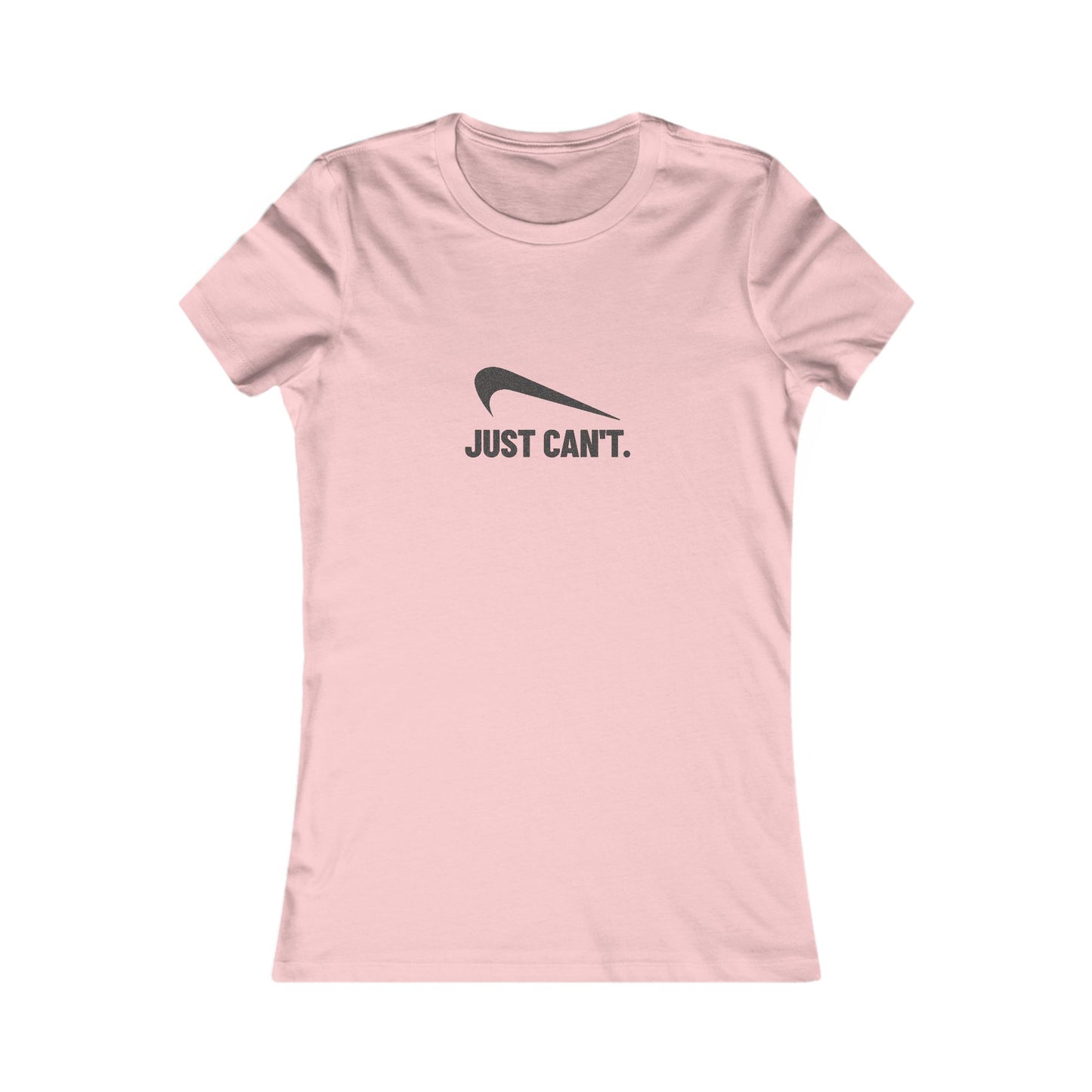 Just Can’t Athletic Parody — Retro Workout Women's Tee (Light)