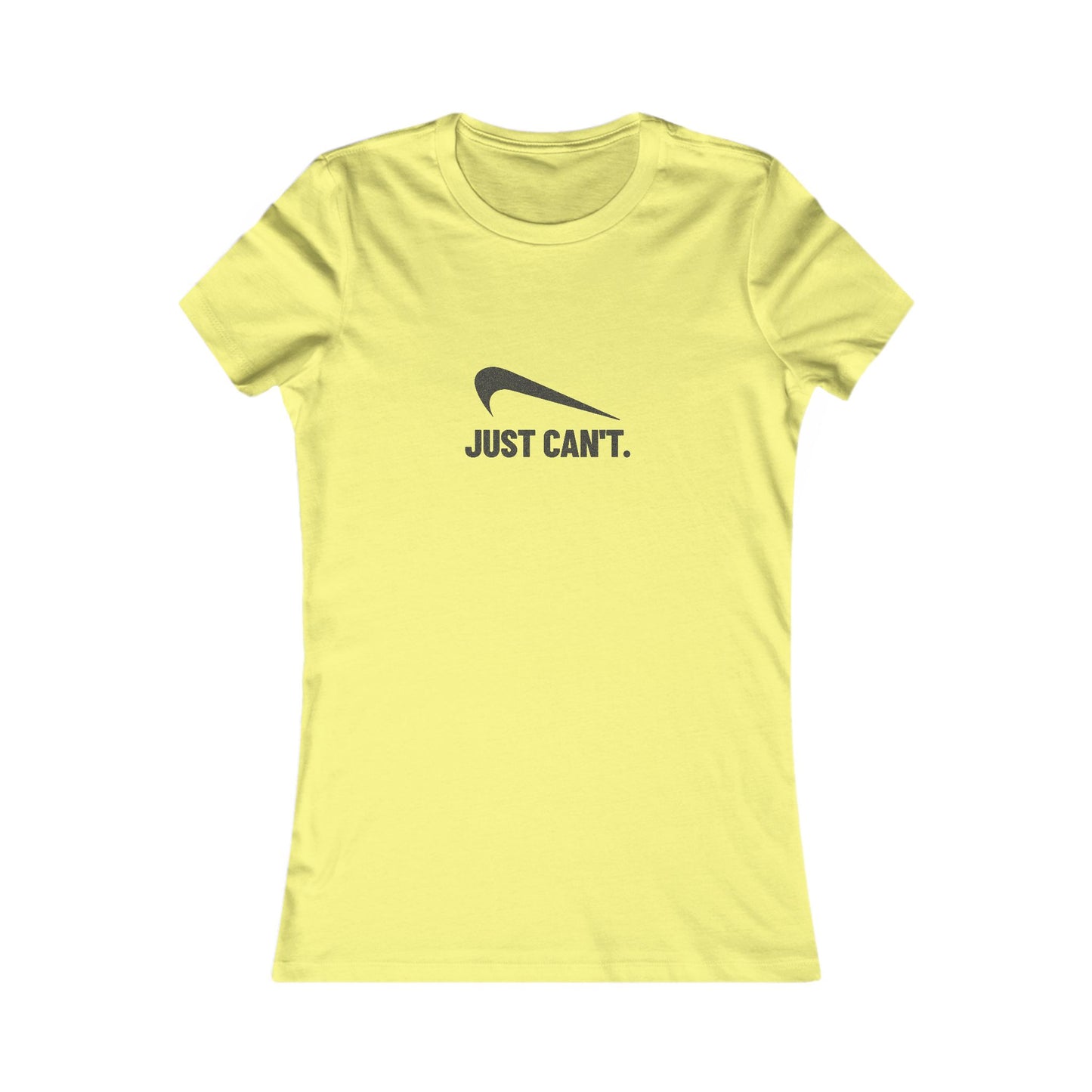 Just Can’t Athletic Parody — Retro Workout Women's Tee (Light)