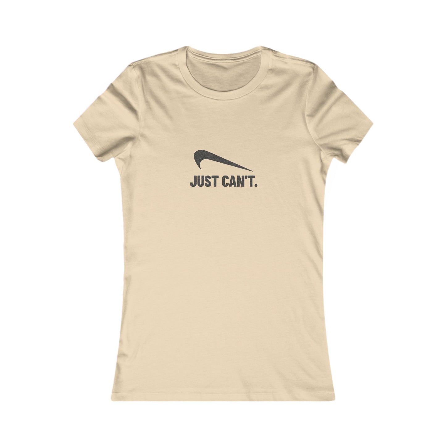 Just Can’t Athletic Parody — Retro Workout Women's Tee (Light)