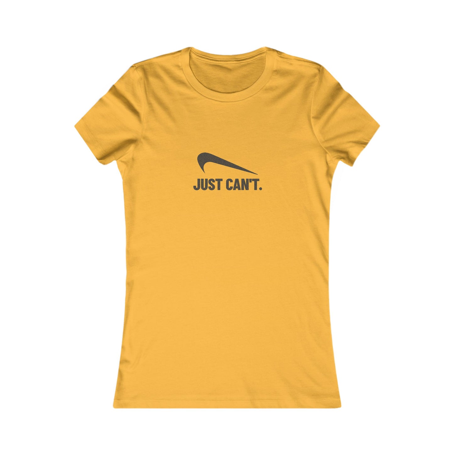 Just Can’t Athletic Parody — Retro Workout Women's Tee (Light)