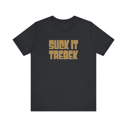 Suck It Trebek — SNL Celebrity Jeopardy Sketch Retro Tee (Dark)