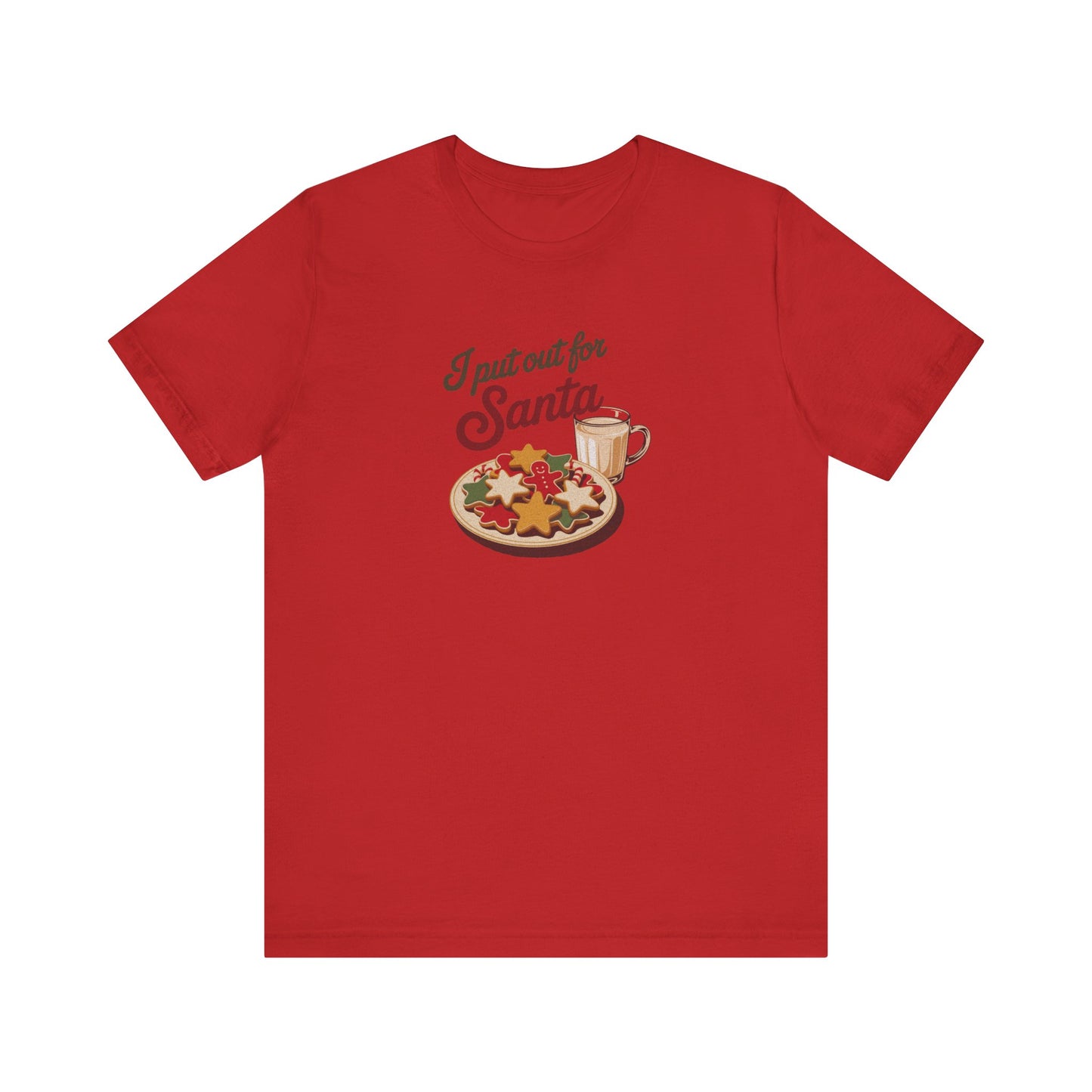I Put Out for Santa — Retro Christmas Cookies Tee (Light)