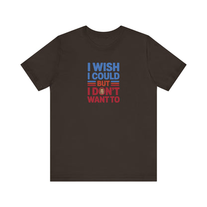 I Wish I Could, But I Don't Want To — Phoebe Buffay Retro Tee (Dark)