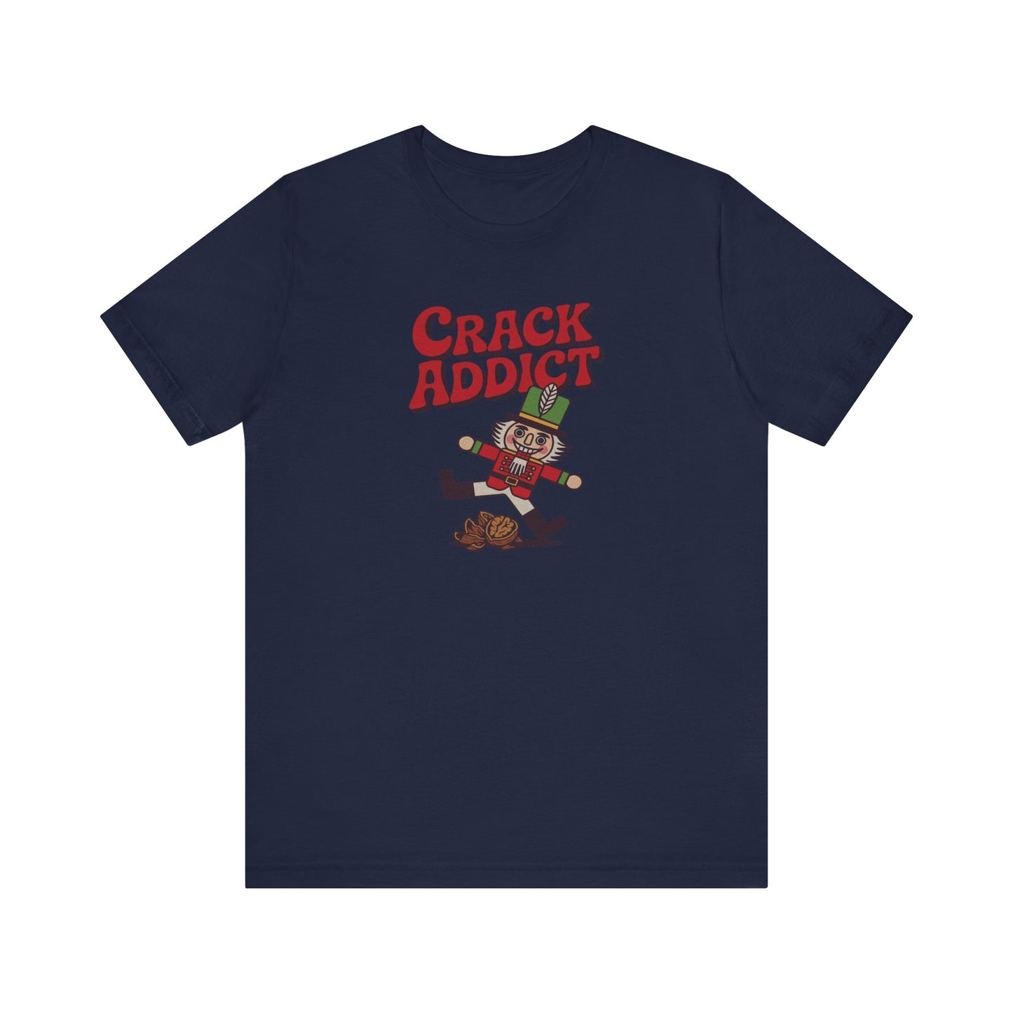 Crack Addict Nutcracker (Unhinged Remix) — Retro Tee (Dark)