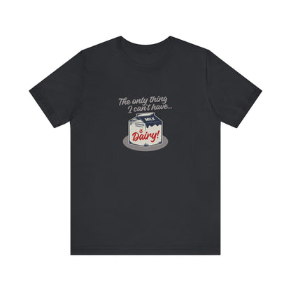 Can’t Have Dairy — Friends Jill Green Retro Tee (Dark)