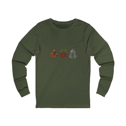 Bears, Beets, Battlestar (Icons) — Retro Long Sleeve (Dark)