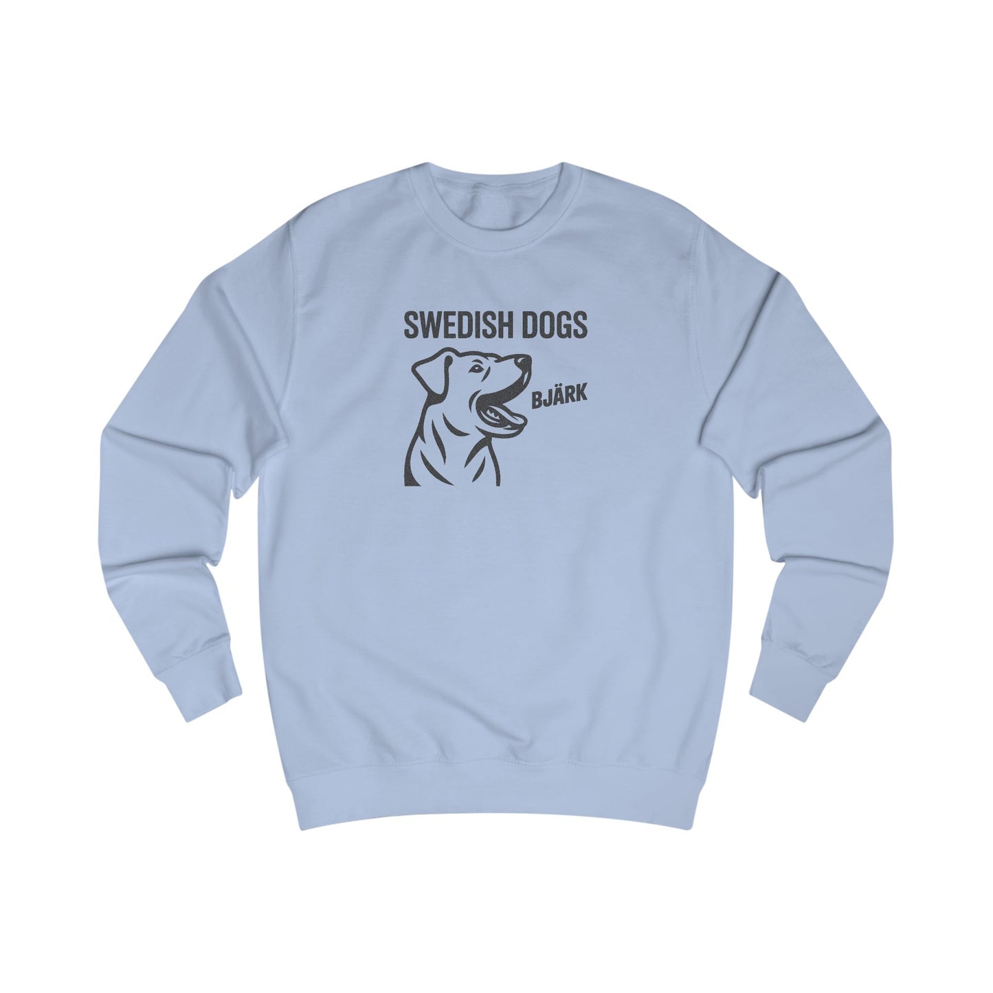 His Bjärk Is Worse Than His Bite – Minimalist Dog Pun Retro Sweatshirt (Light)