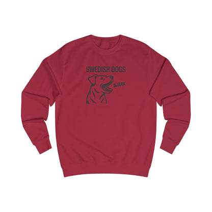 His Bjärk Is Worse Than His Bite – Minimalist Dog Pun Retro Sweatshirt (Light)