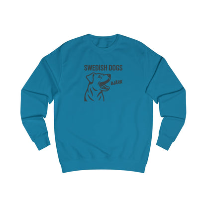 His Bjärk Is Worse Than His Bite – Minimalist Dog Pun Retro Sweatshirt (Light)