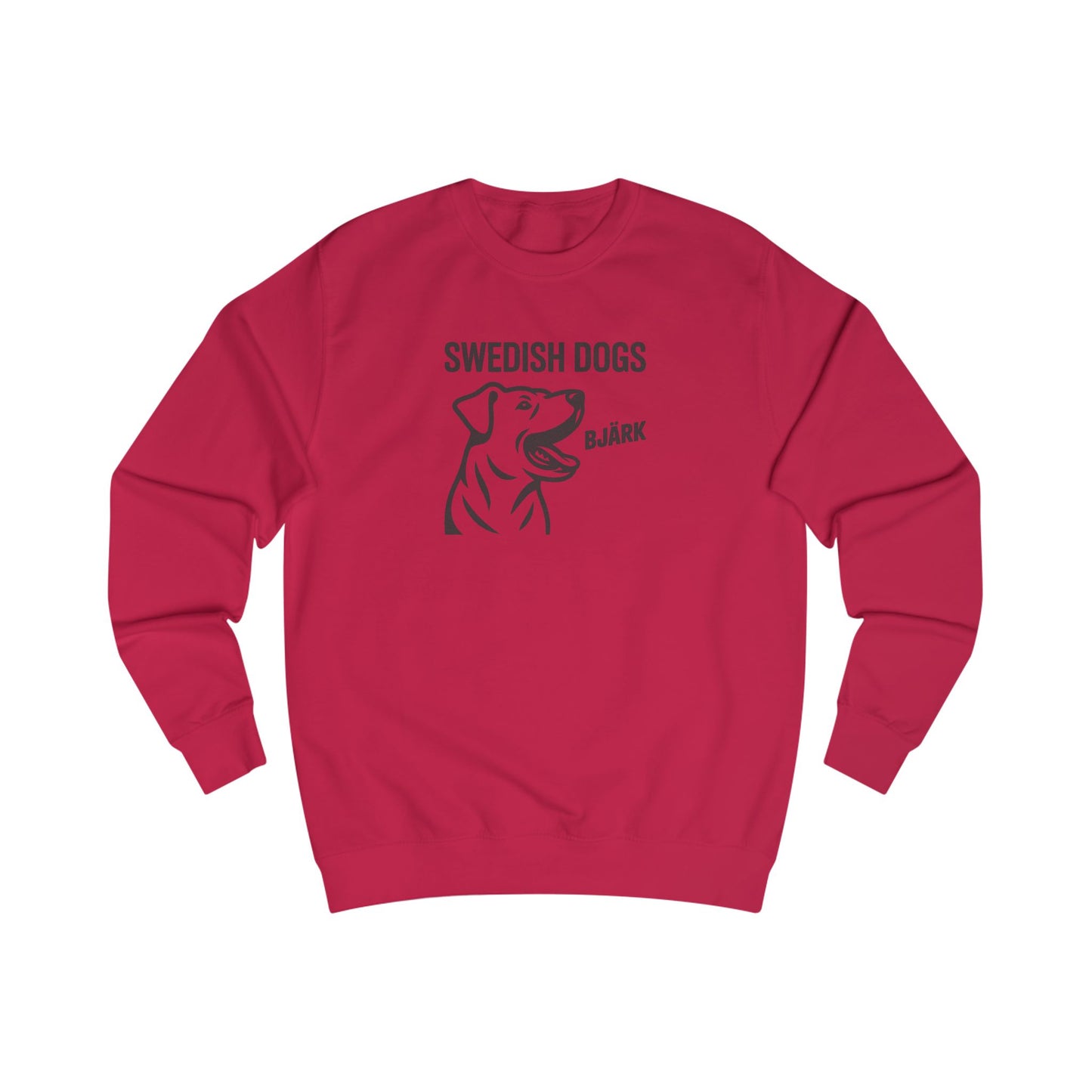 His Bjärk Is Worse Than His Bite – Minimalist Dog Pun Retro Sweatshirt (Light)