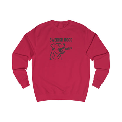 His Bjärk Is Worse Than His Bite – Minimalist Dog Pun Retro Sweatshirt (Light)