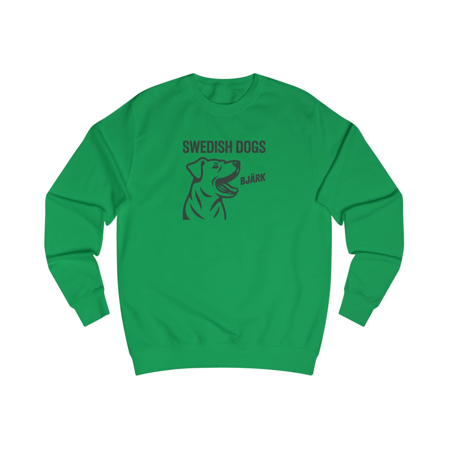 His Bjärk Is Worse Than His Bite – Minimalist Dog Pun Retro Sweatshirt (Light)