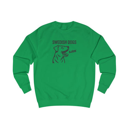 His Bjärk Is Worse Than His Bite – Minimalist Dog Pun Retro Sweatshirt (Light)