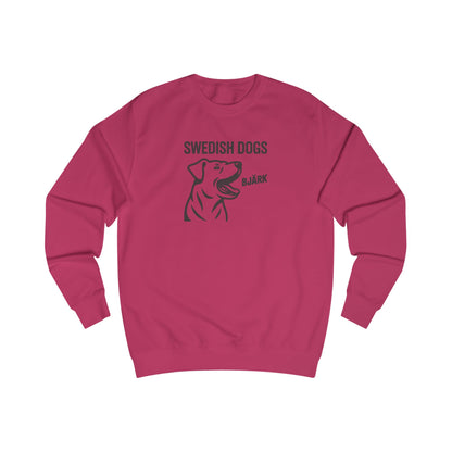 His Bjärk Is Worse Than His Bite – Minimalist Dog Pun Retro Sweatshirt (Light)