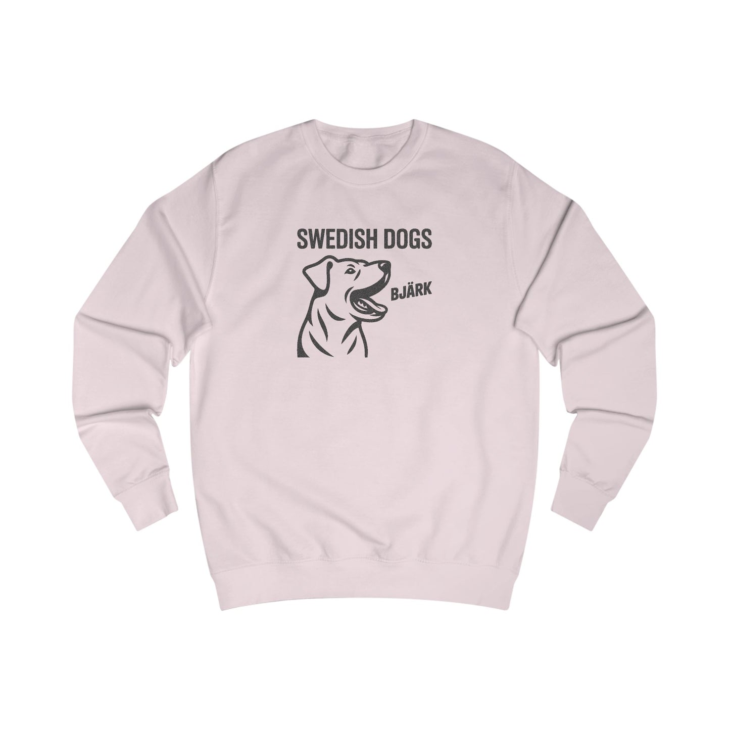 His Bjärk Is Worse Than His Bite – Minimalist Dog Pun Retro Sweatshirt (Light)